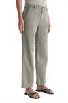 Ag Caden Straight Leg Trouser In Sulfur Dried Parsley In Green