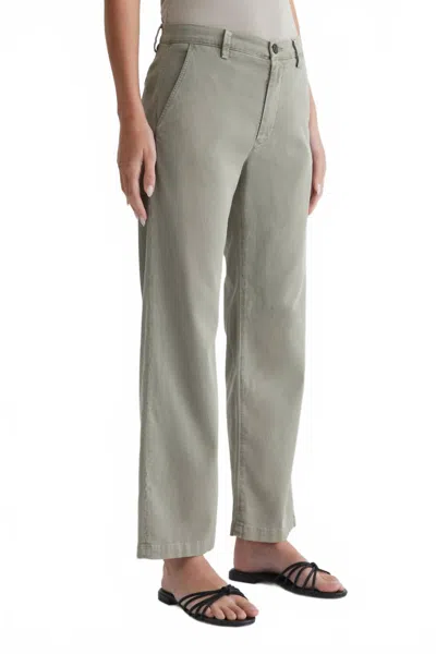 Ag Caden Straight Leg Trouser In Sulfur Dried Parsley In Green