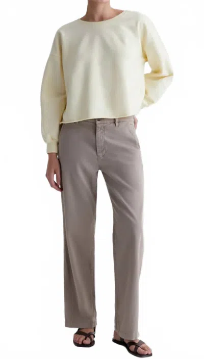 Ag Caden Straight Pant In Faded Khaki In Multi