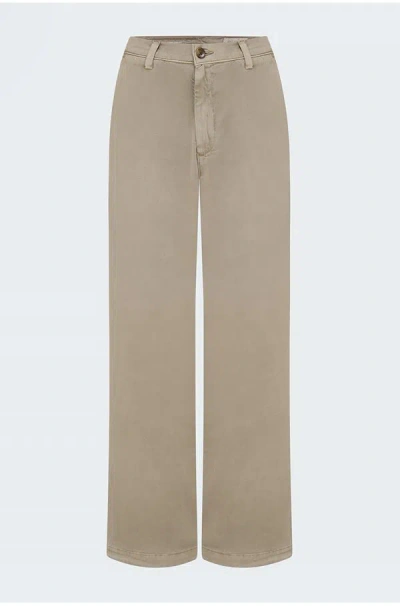 Ag Caden Straight Tailored Trouser In Sulfur Desert Taupe In Brown
