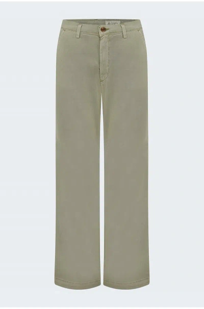 Ag Caden Straight Tailored Trouser In Sulfur Dried Paisley In Green