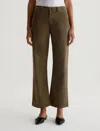 Ag Caden Straight Tailored Trouser In Sulfur Oak In White
