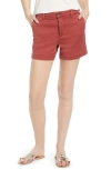 Ag Caden Tailored Trouser Shorts In Red