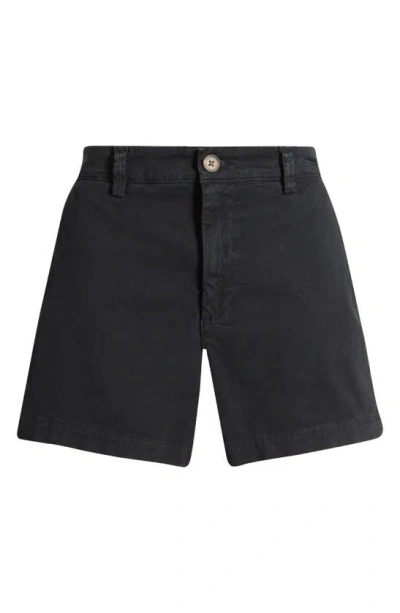 Ag Caden Tailored Trouser Shorts In Sulfur Black