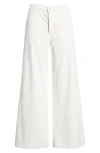 Ag Caden Twill Wide Leg Pants In Powder