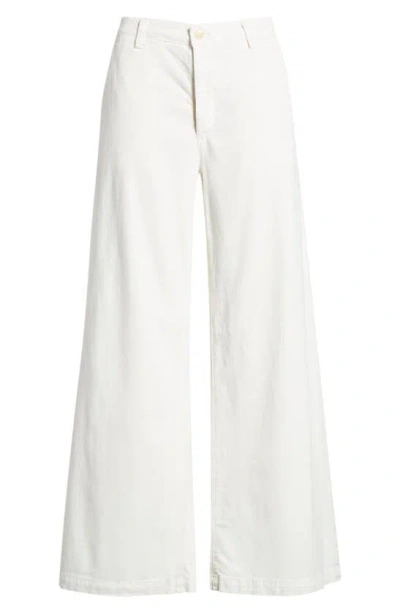 Ag Caden Twill Wide Leg Pants In Powder