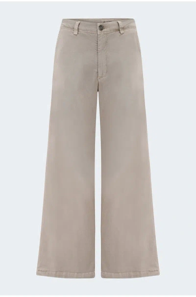 Ag Caden Wide Leg Trouser In Sulfur Simple Taupe In Neutral