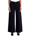 Ag Twill Tailored Fit Wide Leg Pants In Black