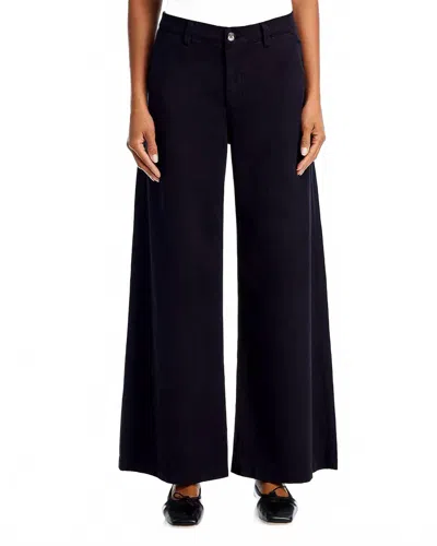 AG CADEN WIDE LEG TROUSER PANTS IN BLACK