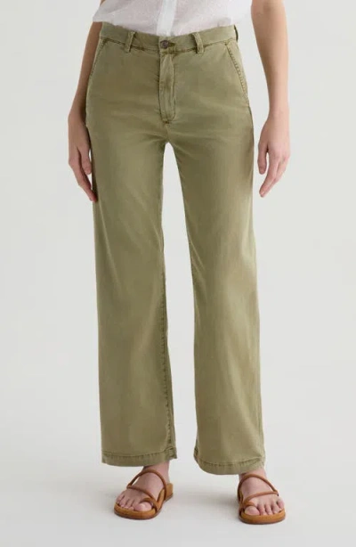 Ag Caden Wide Leg Twill Trousers