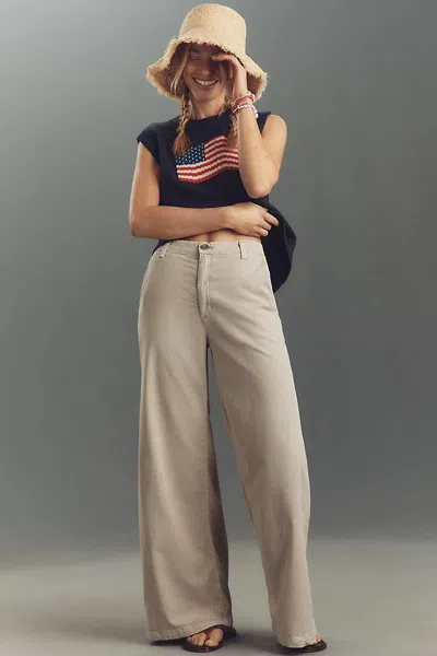 Ag Caden Wide-leg Pants In Neutral
