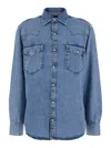 Ag Blue Shirt With Classic Collar