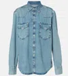 Ag Blue Shirt With Classic Collar In Blue