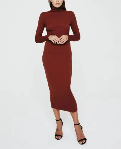 Ag Chelden Dress In Fired Copper In Multi