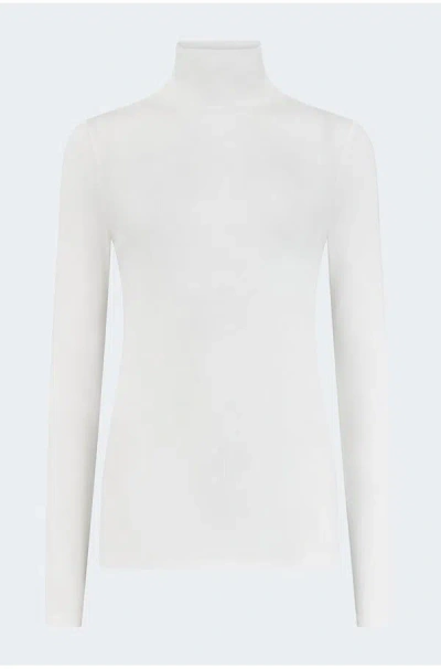 Ag Chels Turtleneck Top In Powder In White