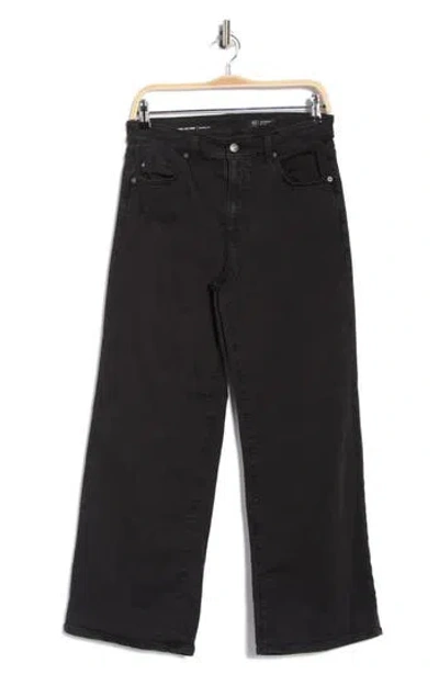 Ag Cherise Crop Wide Leg Jeans In Black