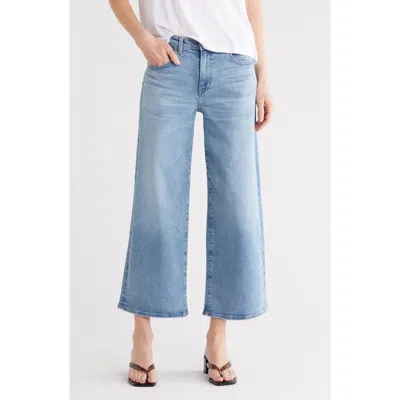 Ag Cherise Crop Wide Leg Jeans In Blue