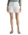 Ag Jude Stretch Twill Shorts In Powder
