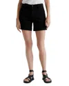 Ag Jude Stretch Twill Shorts In Sulfur Black