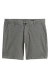 Ag Cipher Slim Fit Linen & Cotton Chino Shorts In Heathered Storm Grey