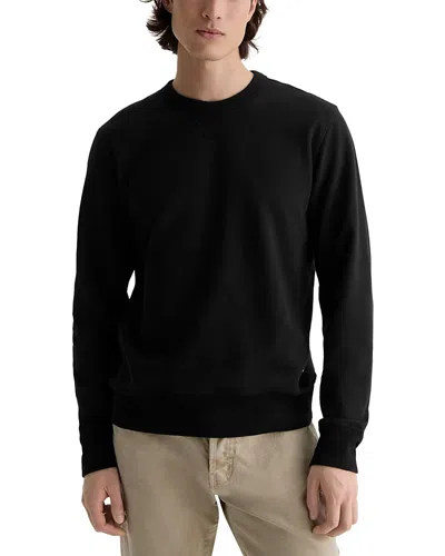 Ag Classic Fit Essential Luxe Terry Sweatshirt In Black