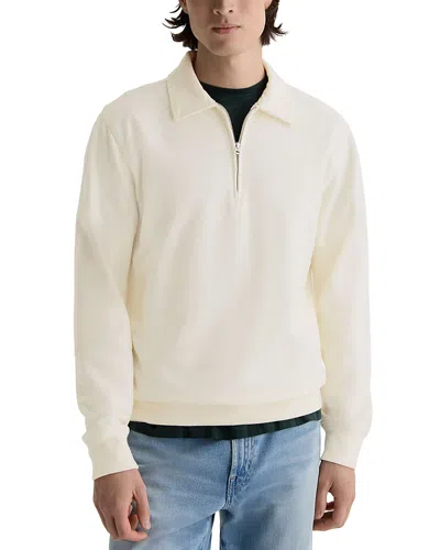 Ag Classic Fit Half Zip Sweater In Neutral