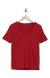Ag Classic Fit V-neck T-shirt In Sangria
