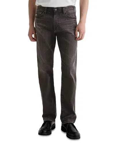 Ag Classic Straight Jeans In 10 Years Cassil In Brown