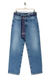 Ag Clove High Waist Straight Leg Jeans In Venice Canal Belted