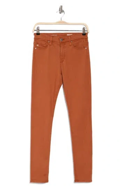 Ag Coated Farrah High Waist Pants In Sulfur Lava Rock