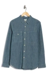 Ag Colton Work Shirt In Blue