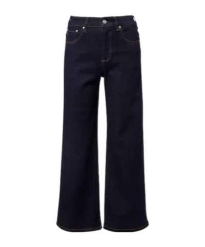 Ag Cropped Wide-leg Jeans In Animal Print
