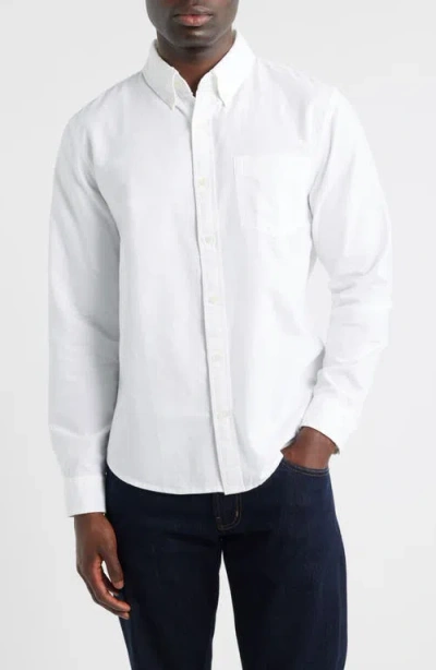 Ag Dean Classic Fit Button-down Shirt In White