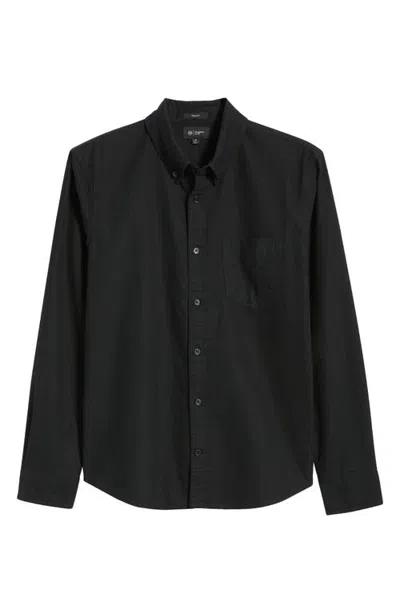 Ag Dean Classic Fit Button-down Shirt In Black