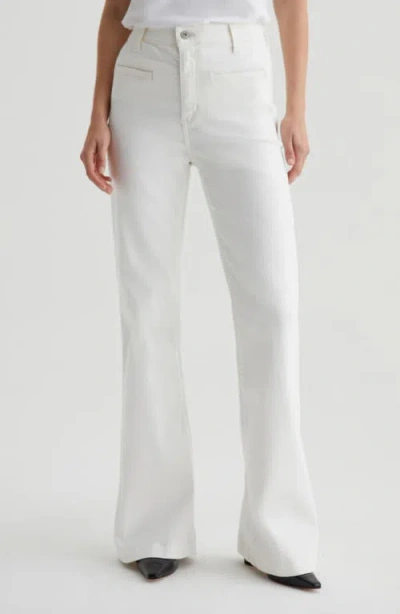 Ag Desi High Waist Flare Jeans In Powder