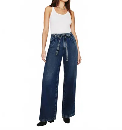 Ag Deven Belted Wide Leg In King Street In Blue