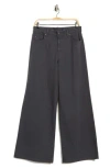 Ag Deven Ultra High Waist Wide Leg Jeans In Black