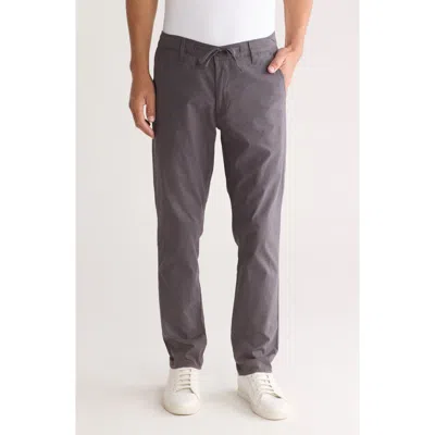 Ag Drawstring Slim Chino Pants In Smooth Slate