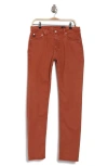 Ag Dylan Skinny Fit Pants In Sulfur Rosso Red