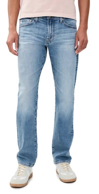 Ag -ed Classic Straight Denim 32" 15 Years Volcanic In Blue