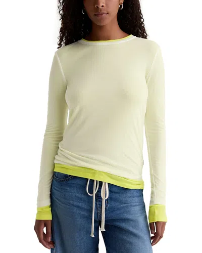 AG ELENI LAYERED LONG SLEEVED TEE