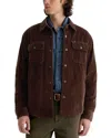 Ag Elias Corduroy Shirt Jacket In Brown