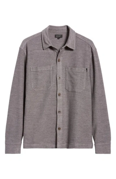 Ag Elias Cotton Overshirt In Phantom