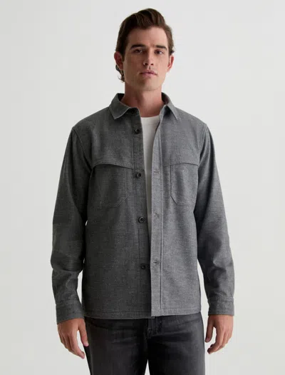Ag Elias Shirt Jacket In Heather Charcoal