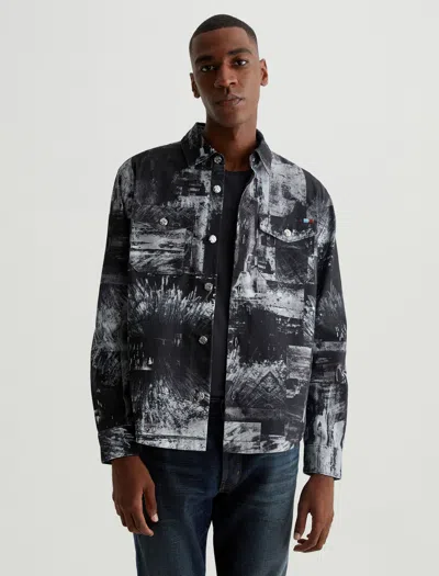 Ag Elias Shirt Jacket In Night Driving Bw