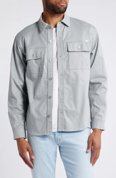 Ag Elias Twill Shirt Jacket In Timber Wolf