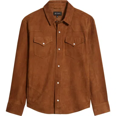 AG AG ELIAS WESTERN SUEDE SHIRT JACKET