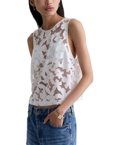 Ag Emilee Sheer Top In White