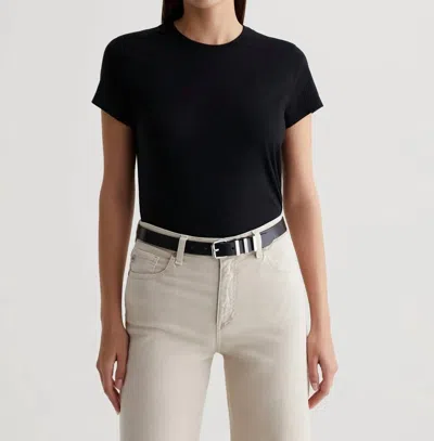 Ag Ena Crew Shirt In True Black