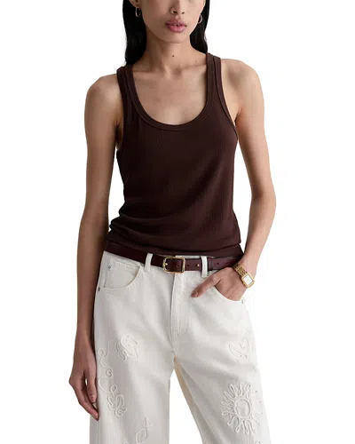 Ag Essential Tank Top In Brown